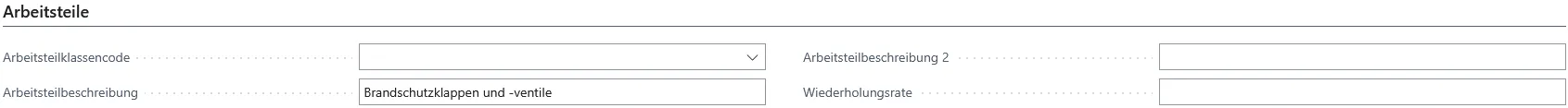 Abbildung 116: Leistungskarte, Reiter Arbeitsteile